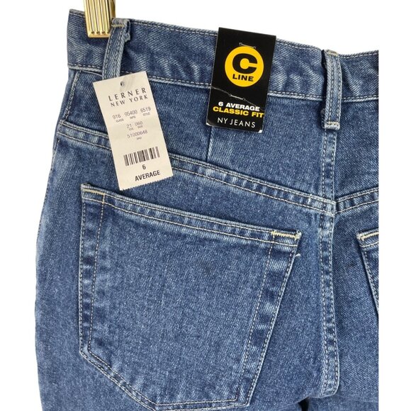 New York & Company Womens SIze 6 Avg Classic Fit Blue Denim Jeans Straight Leg - Picture 8 of 9